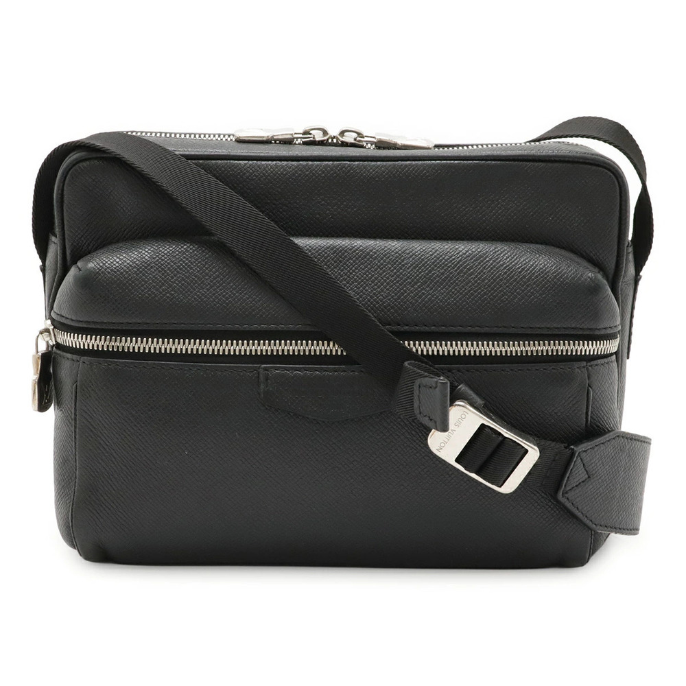 LOUIS VUITTON Taiga Outdoor Messenger Crossbody Bag Ardoise Black